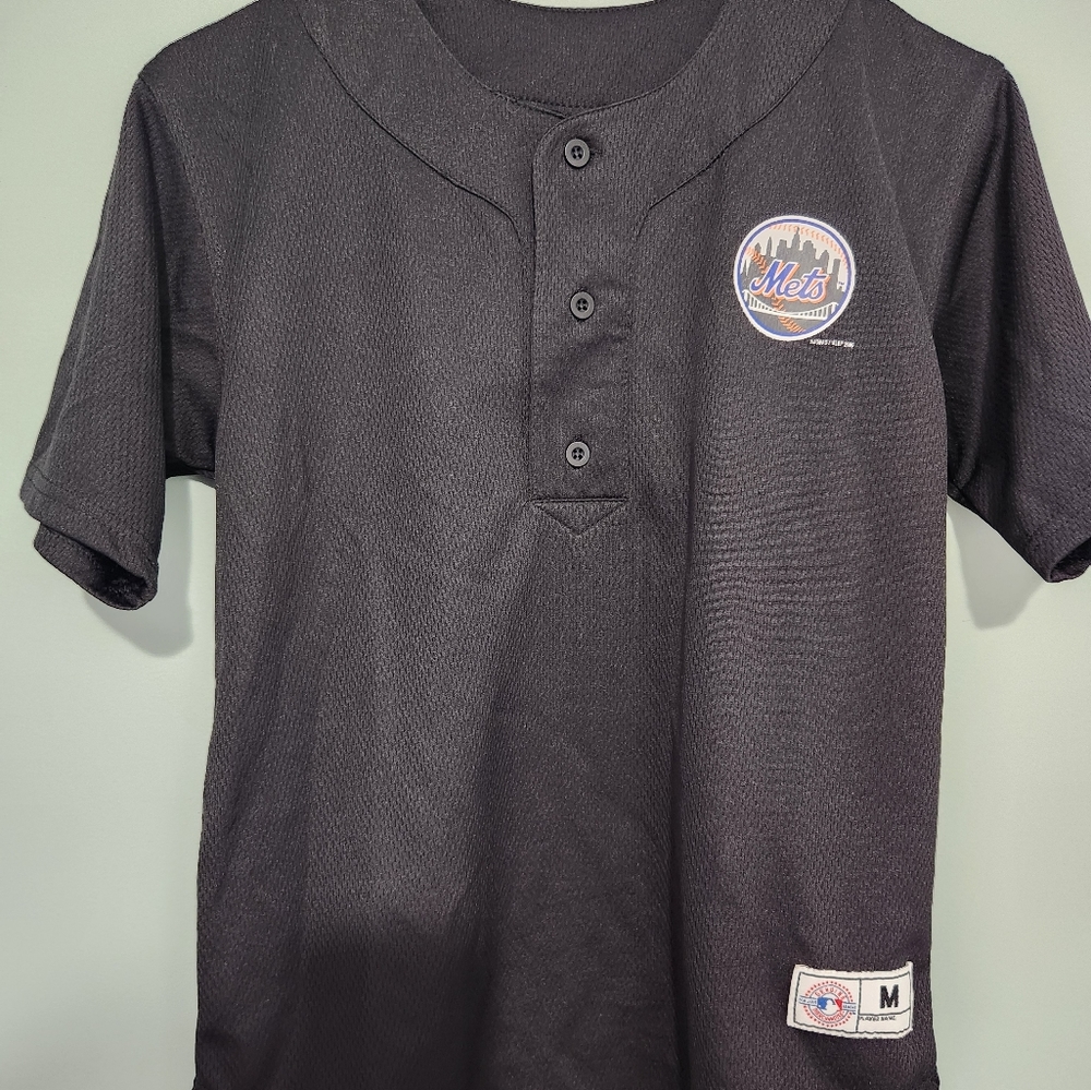 New York Mets Youth Jersey #45 Martinez. Size Medium. Black. MLB Genuine Merchan